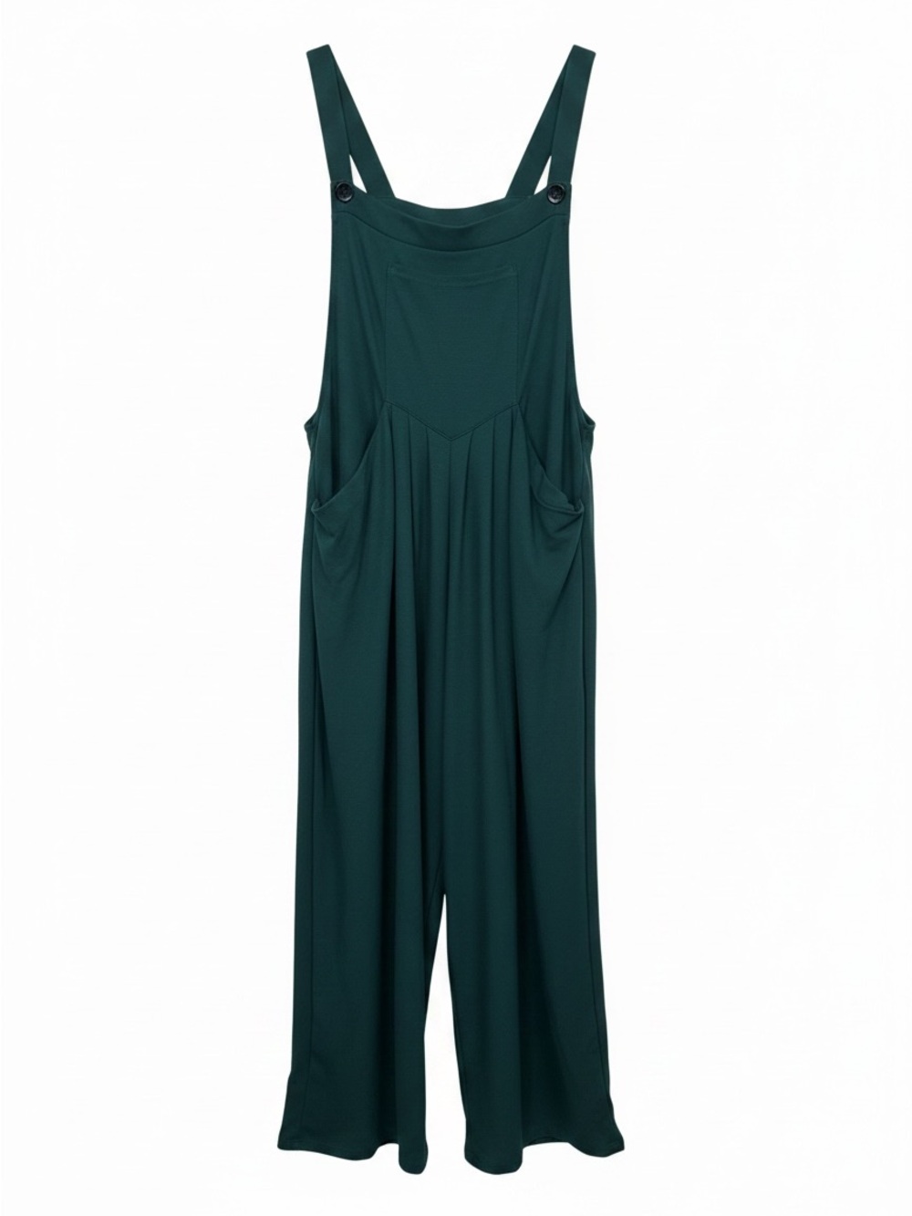 Halara Womens Dark Green Wide-Leg Jumpsuit Overalls Size XL